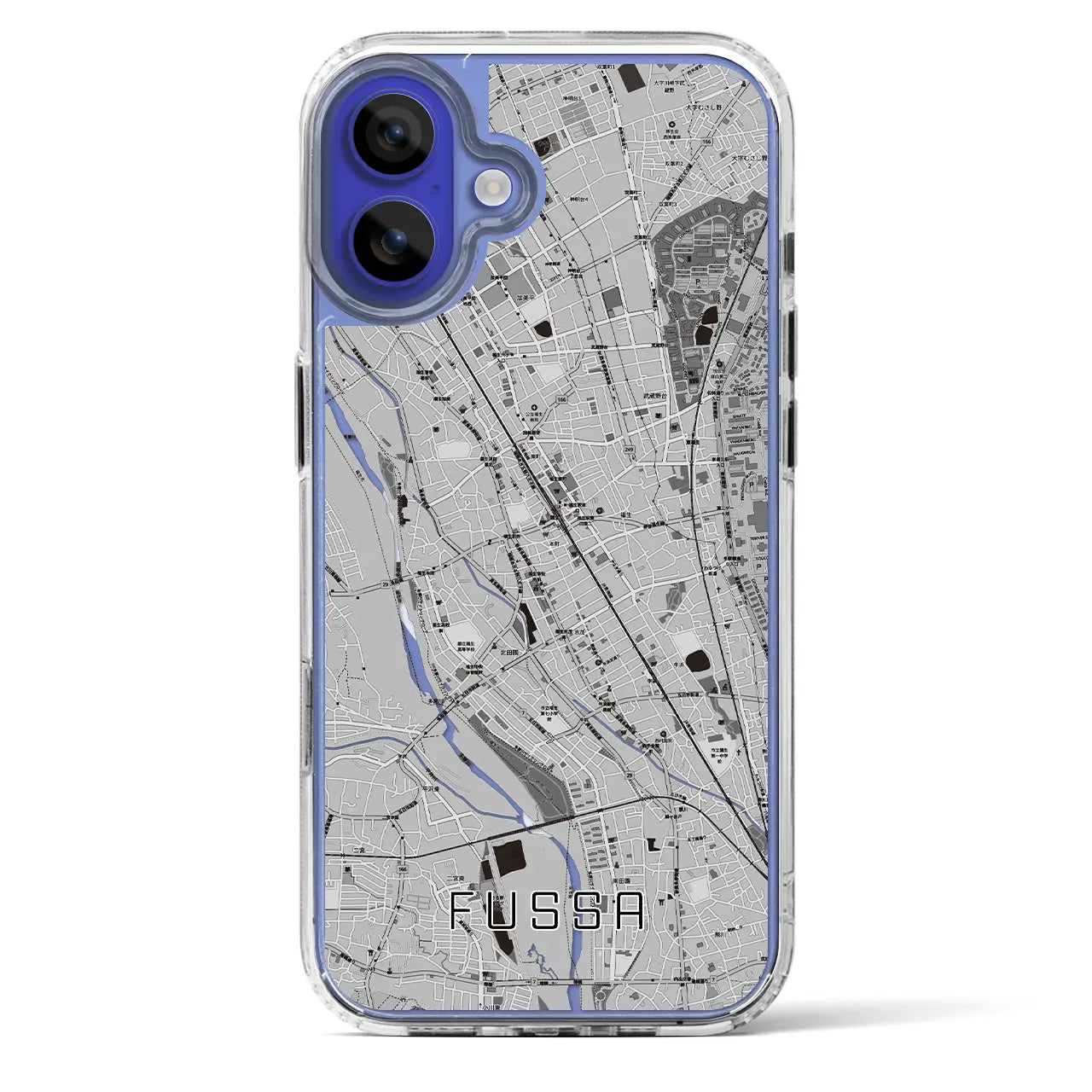 【福生(東京都)】地図柄iPhoneケース(MagSafeタイプ)