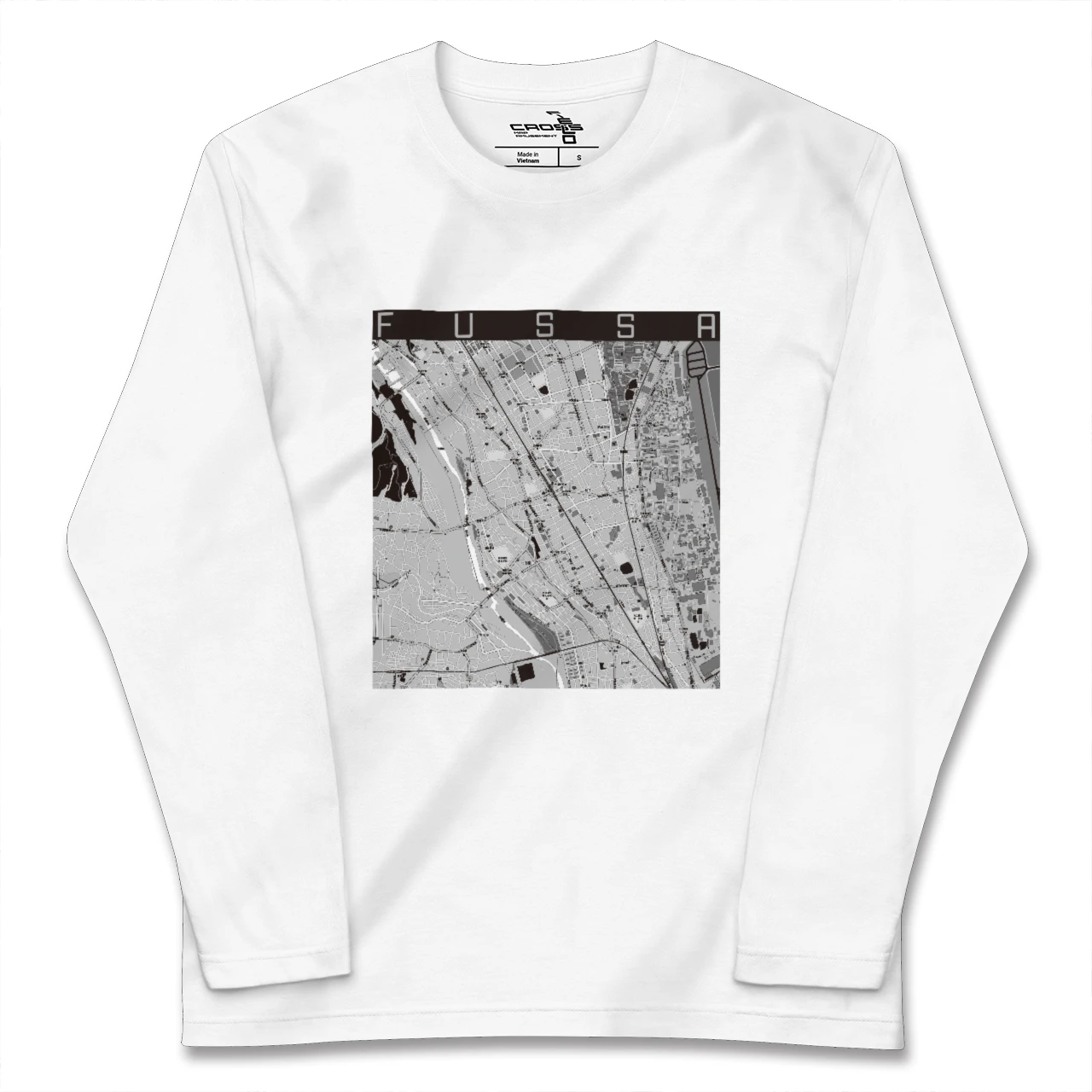【福生(東京都)】地図柄ロングスリーブTシャツ