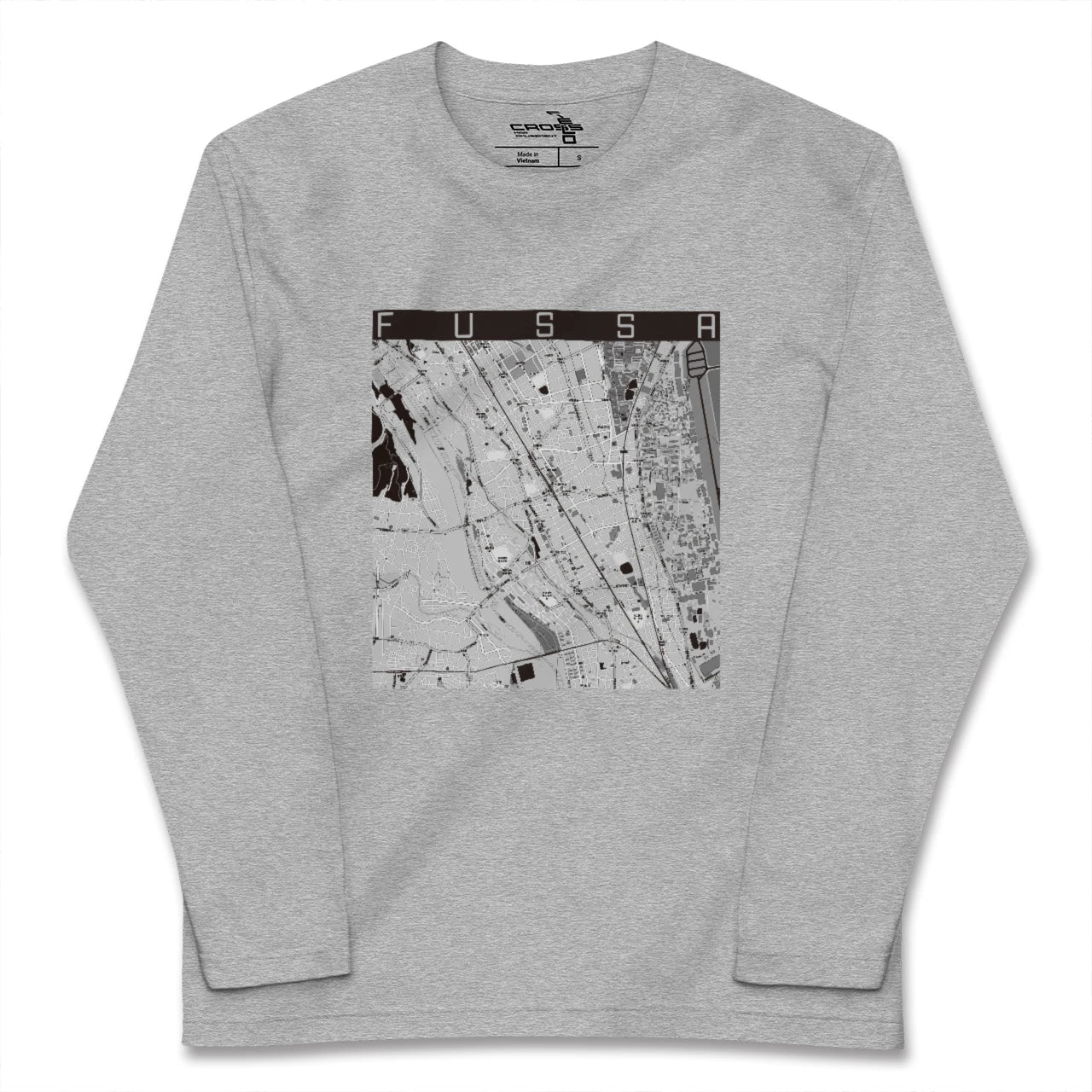 【福生(東京都)】地図柄ロングスリーブTシャツ