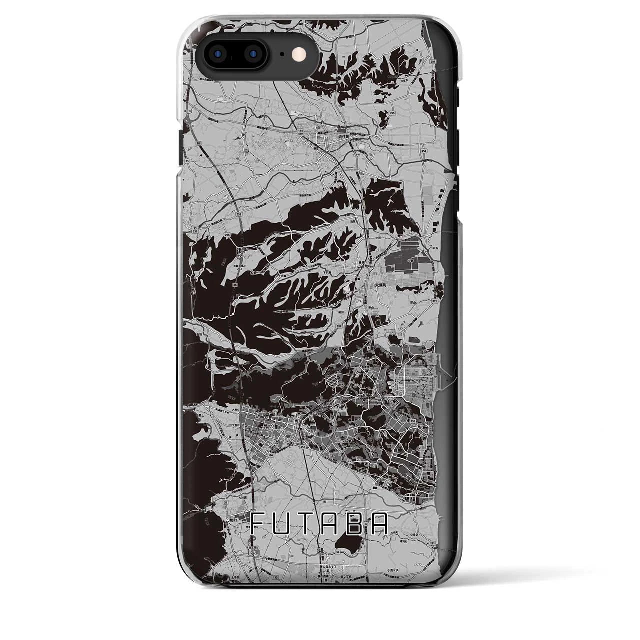 【双葉(福島県)】地図柄iPhoneケース(クリアタイプ)