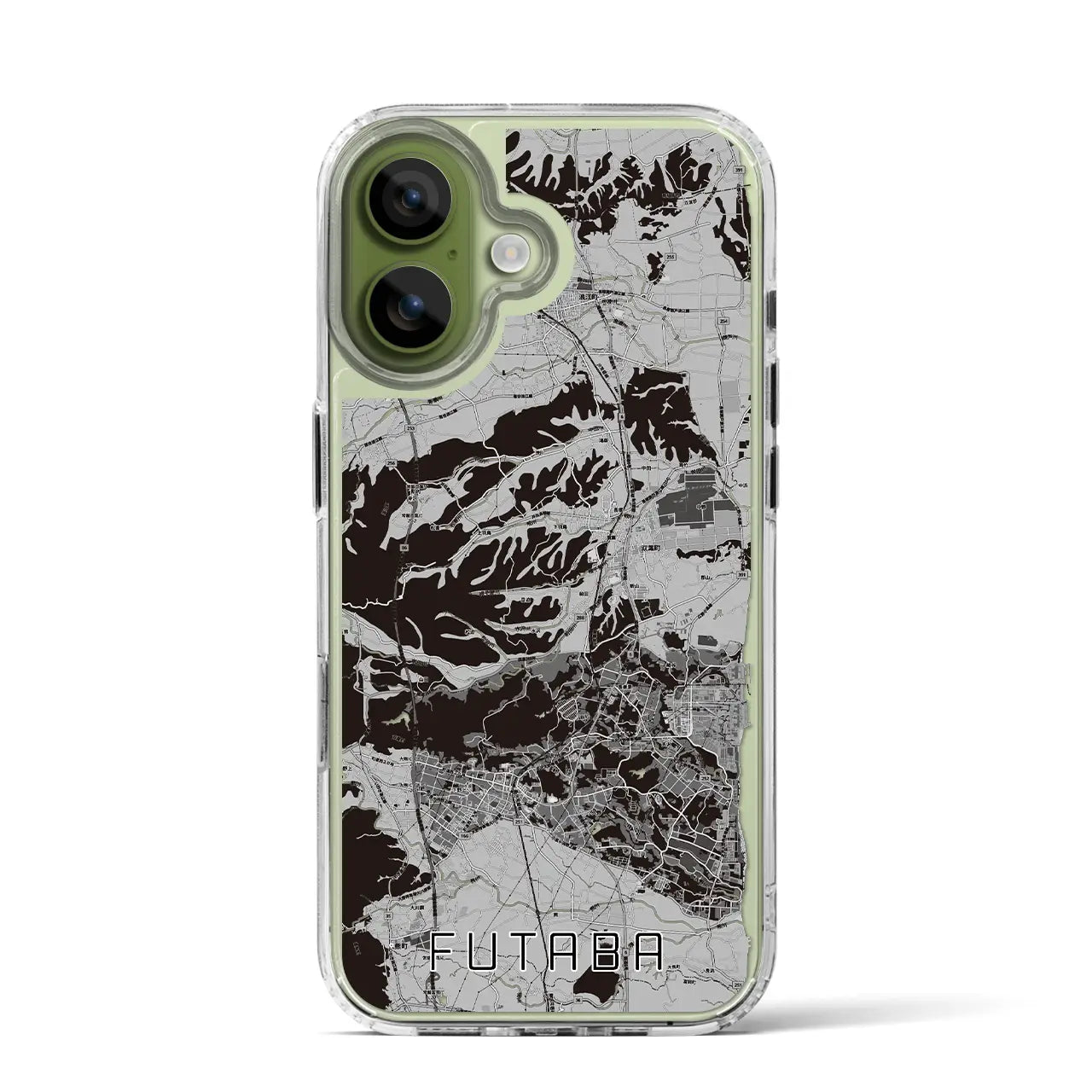 【双葉(福島県)】地図柄iPhoneケース(MagSafeタイプ)