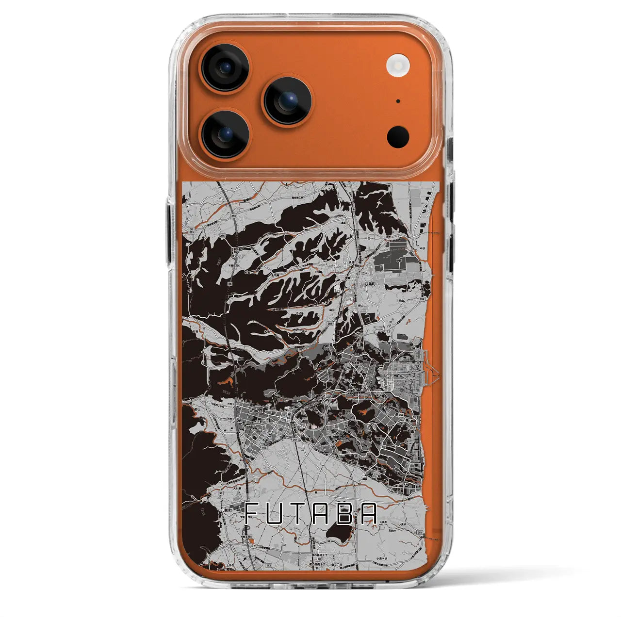 【双葉(福島県)】地図柄iPhoneケース(MagSafeタイプ)