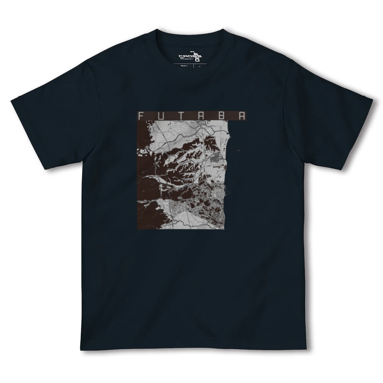 【双葉(福島県)】地図柄ヘビーウェイトTシャツ