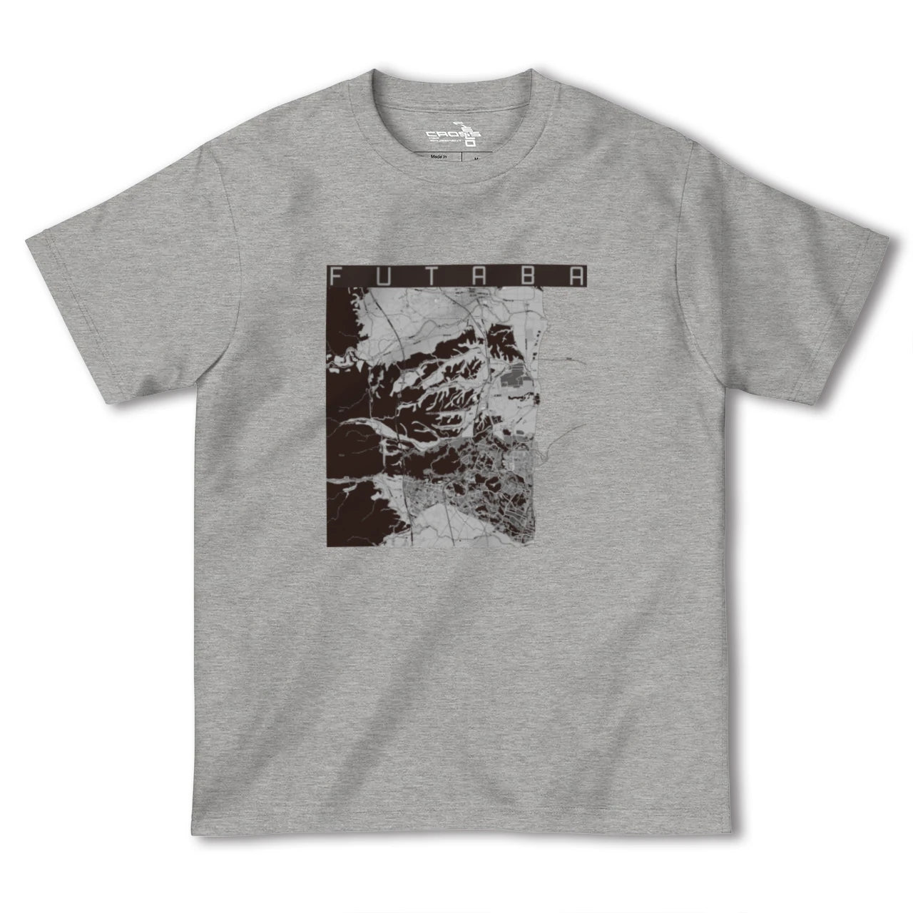 【双葉(福島県)】地図柄ヘビーウェイトTシャツ