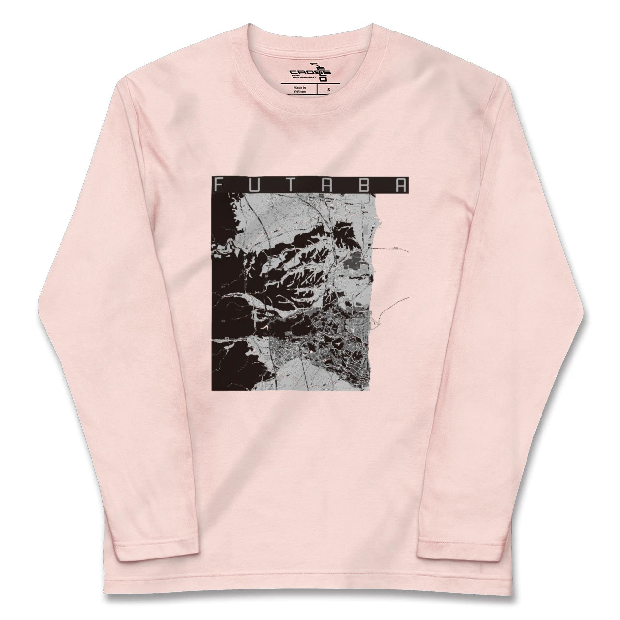 【双葉(福島県)】地図柄ロングスリーブTシャツ