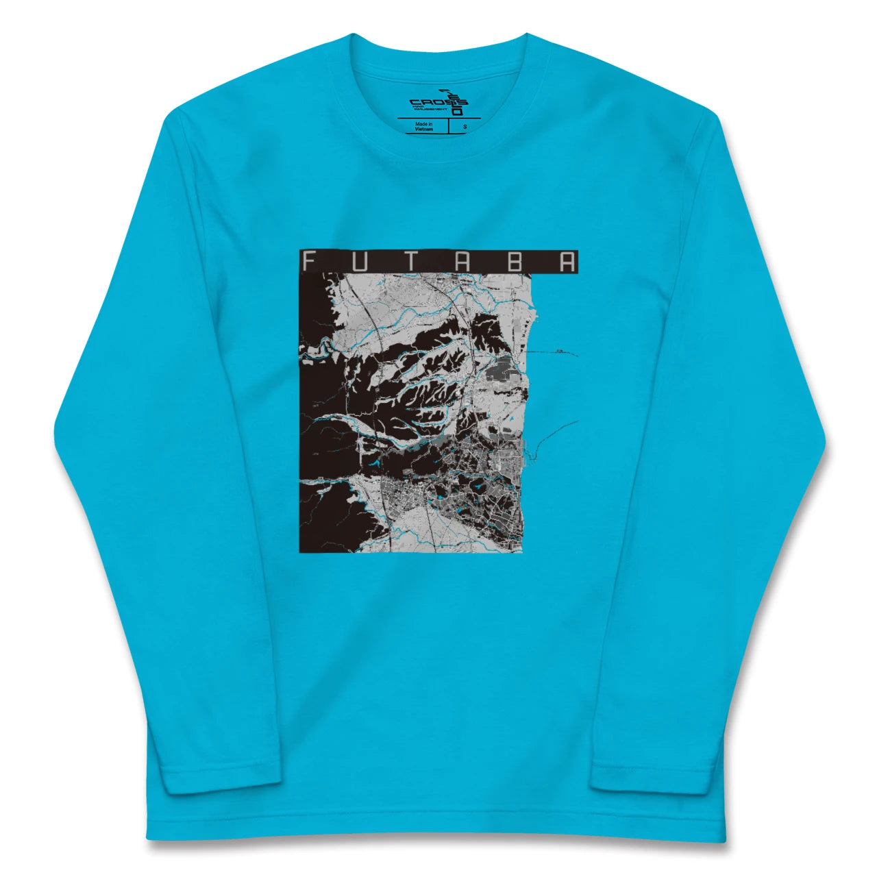 【双葉(福島県)】地図柄ロングスリーブTシャツ