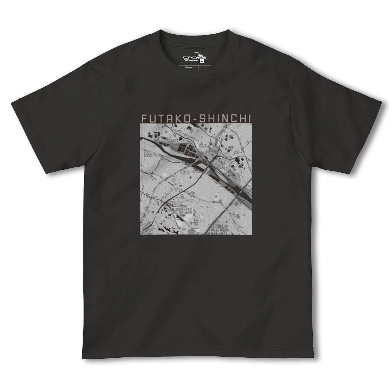 【二子新地(神奈川県)】地図柄ヘビーウェイトTシャツ