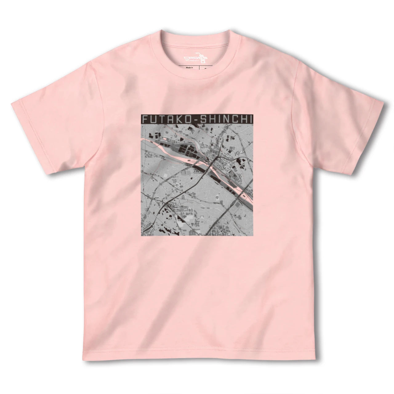 【二子新地(神奈川県)】地図柄ヘビーウェイトTシャツ