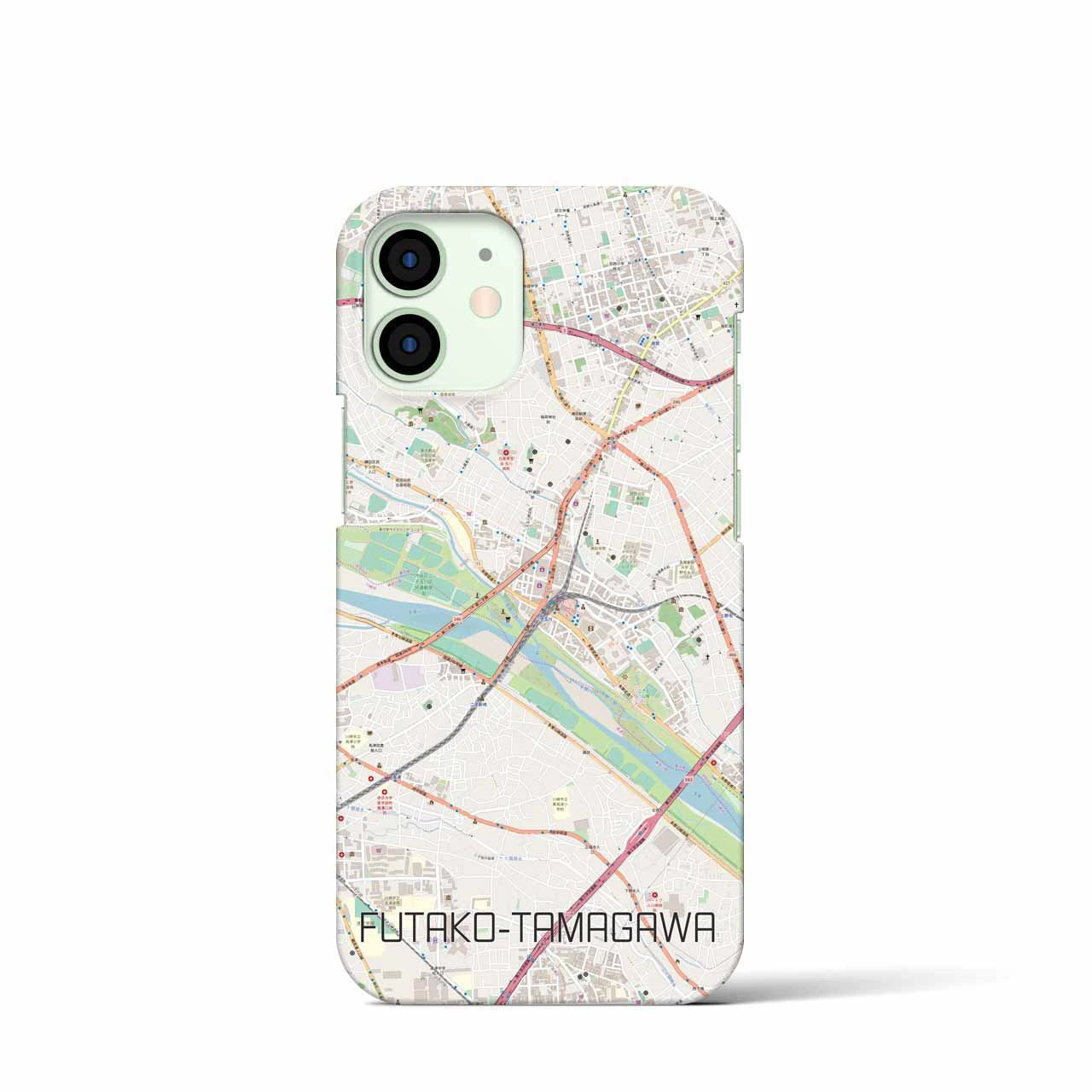 【二子玉川(東京都)】地図柄iPhoneケース(バックカバータイプ)