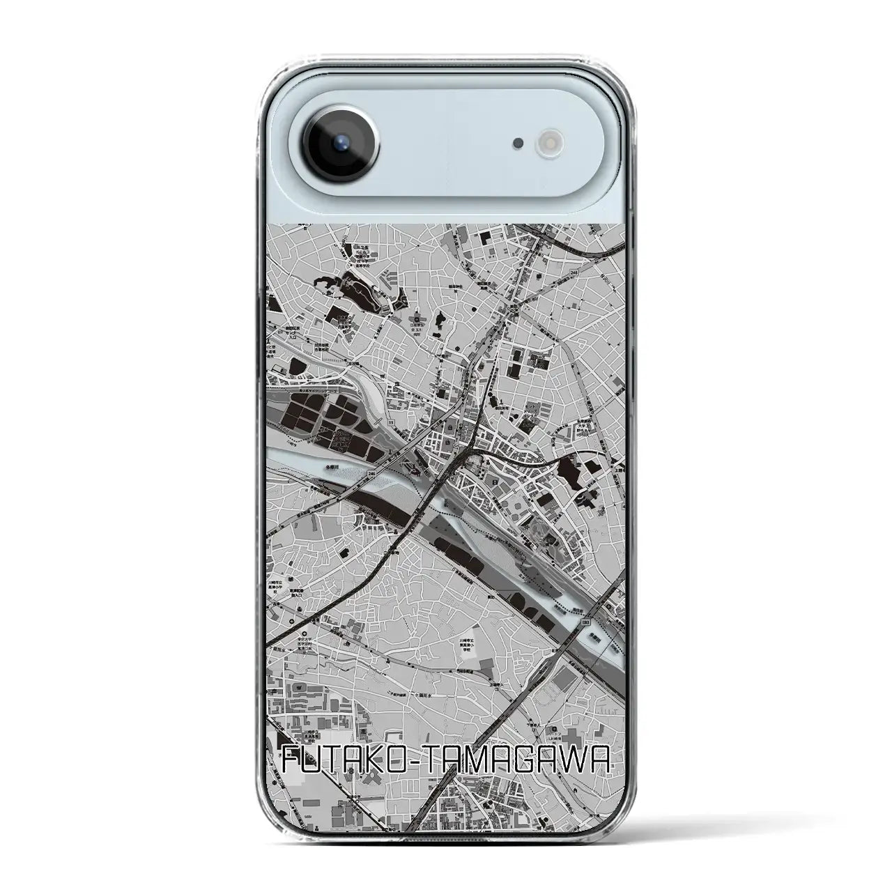 【二子玉川(東京都)】地図柄iPhoneケース(クリアタイプ)