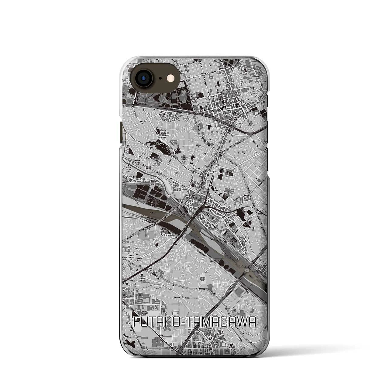 【二子玉川(東京都)】地図柄iPhoneケース(クリアタイプ)