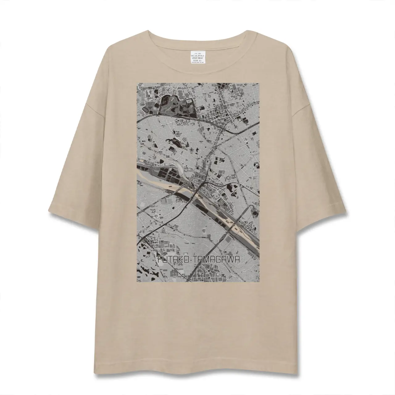 【二子玉川(東京都)】地図柄ビッグシルエットTシャツ