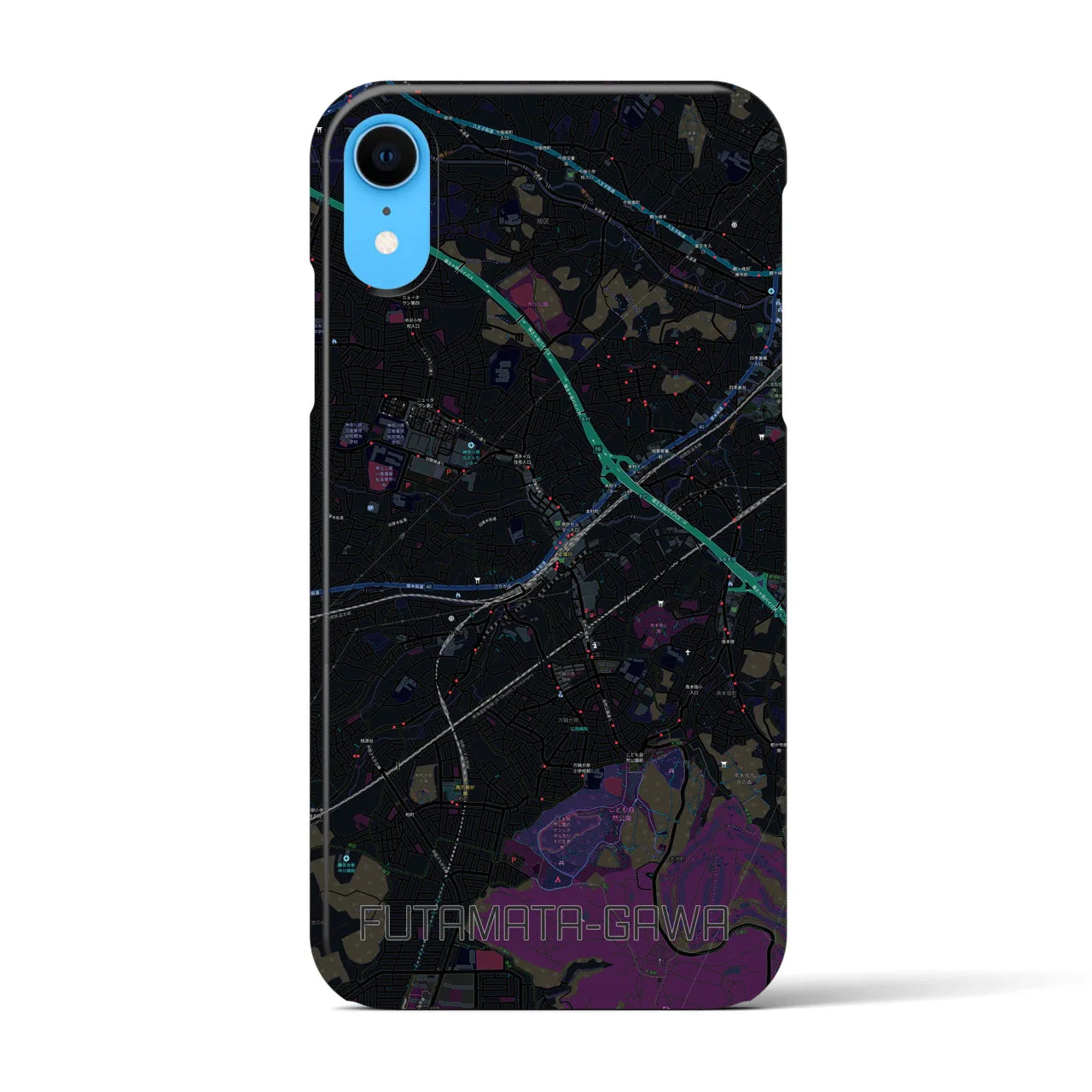【二俣川(神奈川県)】地図柄iPhoneケース(バックカバータイプ)