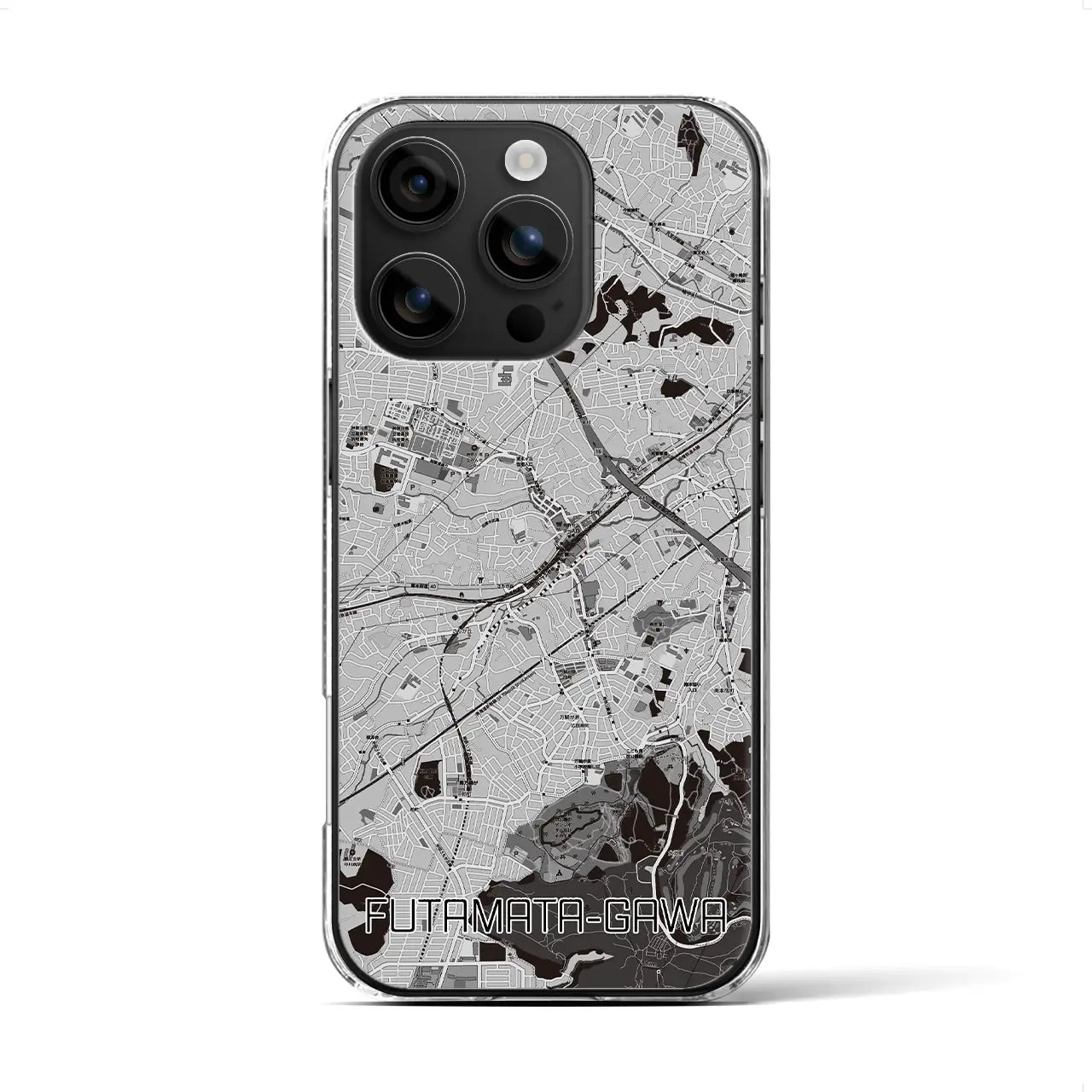 【二俣川(神奈川県)】地図柄iPhoneケース(クリアタイプ)