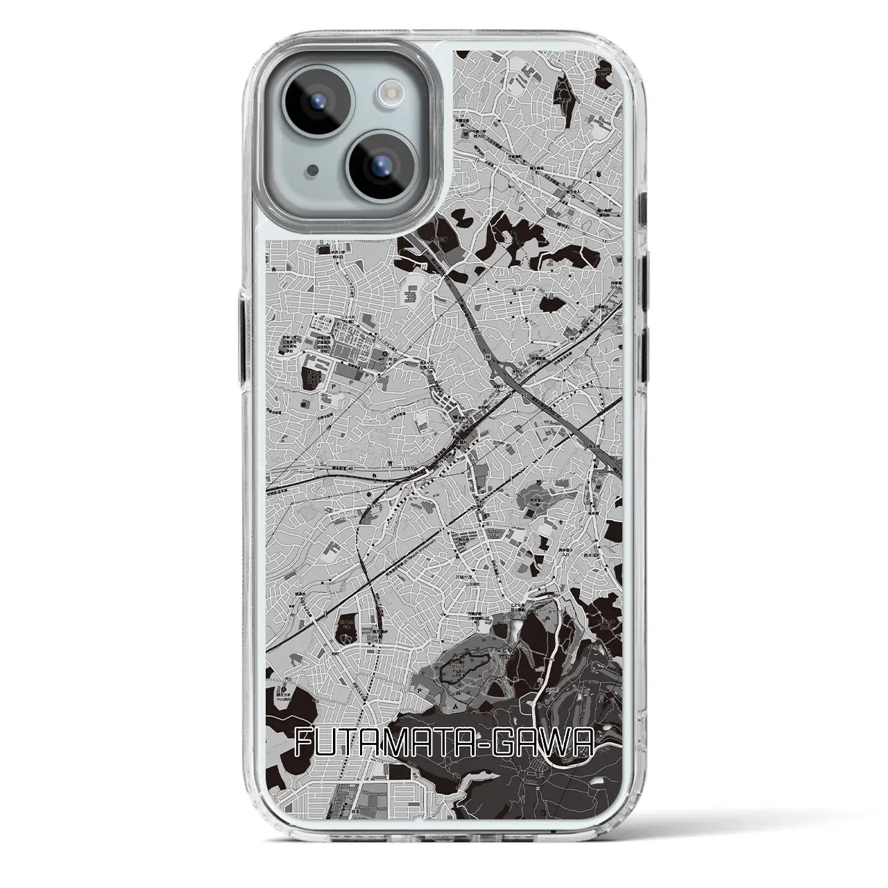 【二俣川(神奈川県)】地図柄iPhoneケース(MagSafeタイプ)