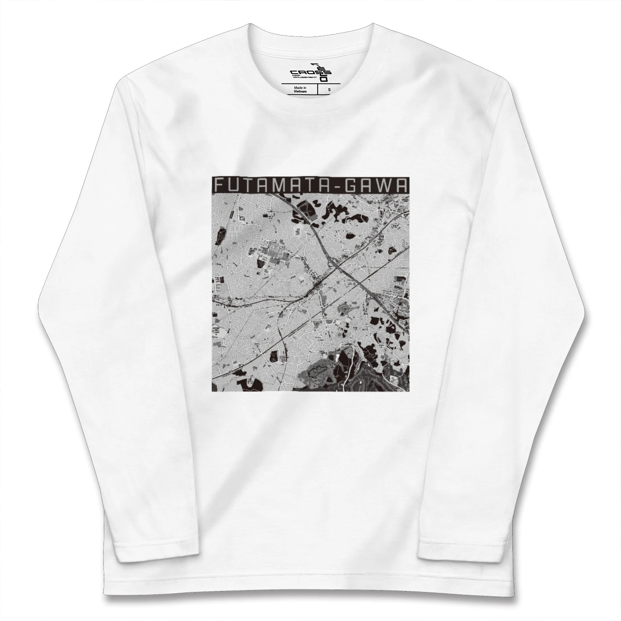 【二俣川(神奈川県)】地図柄ロングスリーブTシャツ