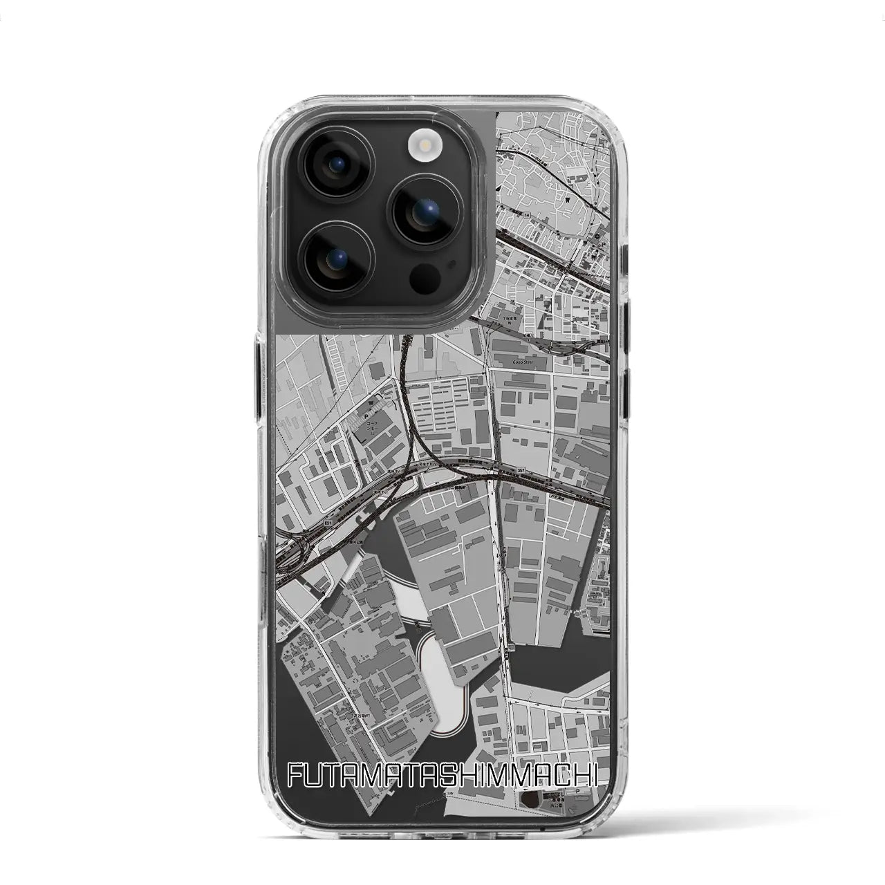 【二俣新町(千葉県)】地図柄iPhoneケース(MagSafeタイプ)