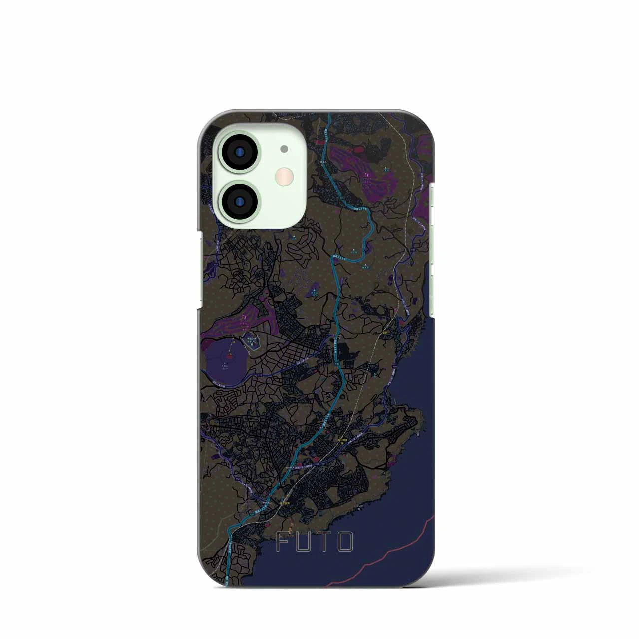 【富戸(静岡県)】地図柄iPhoneケース(バックカバータイプ)