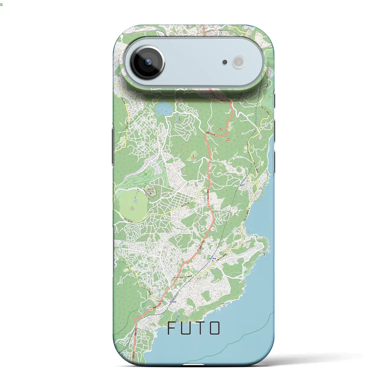 【富戸(静岡県)】地図柄iPhoneケース(バックカバータイプ)