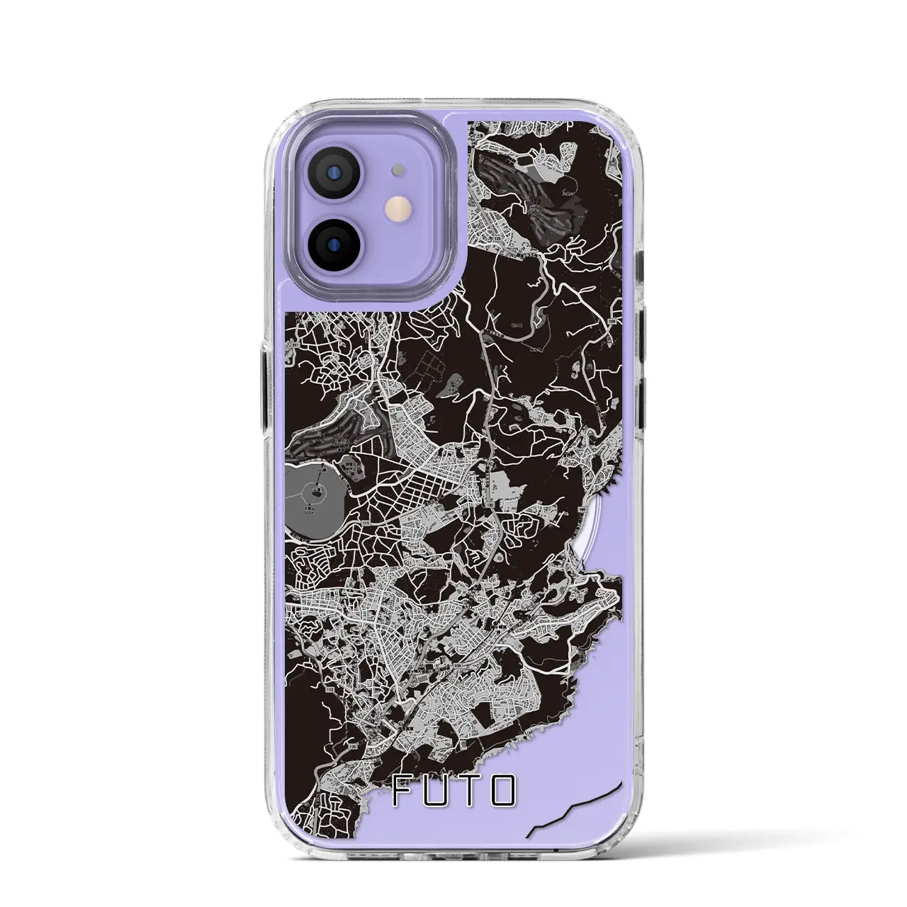 【富戸(静岡県)】地図柄iPhoneケース(MagSafeタイプ)