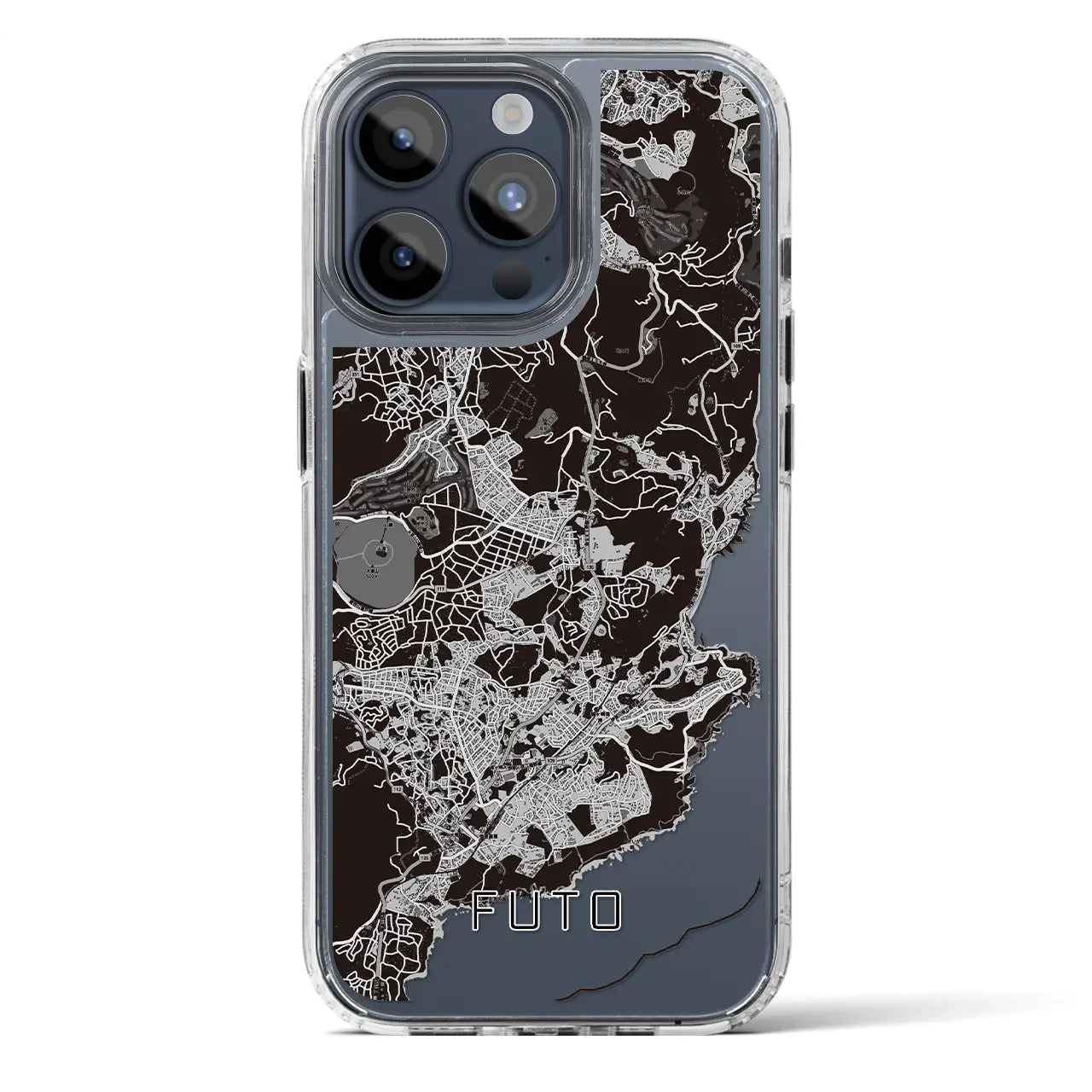 【富戸(静岡県)】地図柄iPhoneケース(MagSafeタイプ)