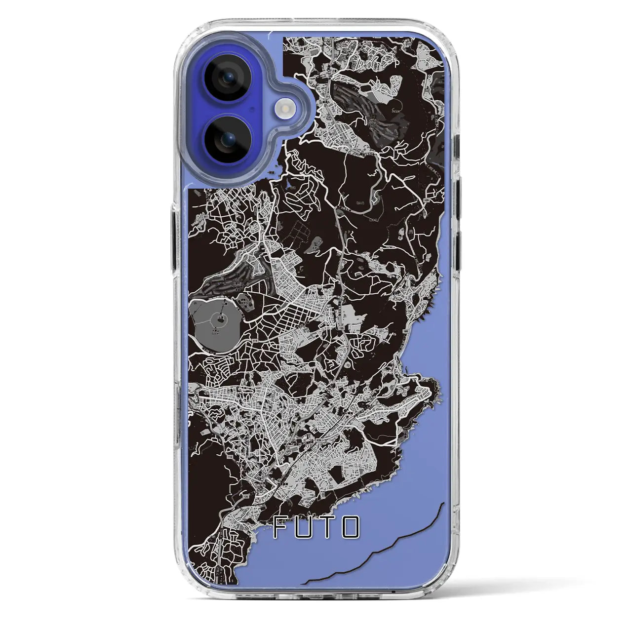 【富戸(静岡県)】地図柄iPhoneケース(MagSafeタイプ)