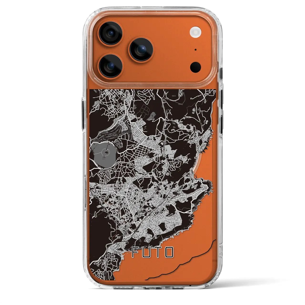 【富戸(静岡県)】地図柄iPhoneケース(MagSafeタイプ)