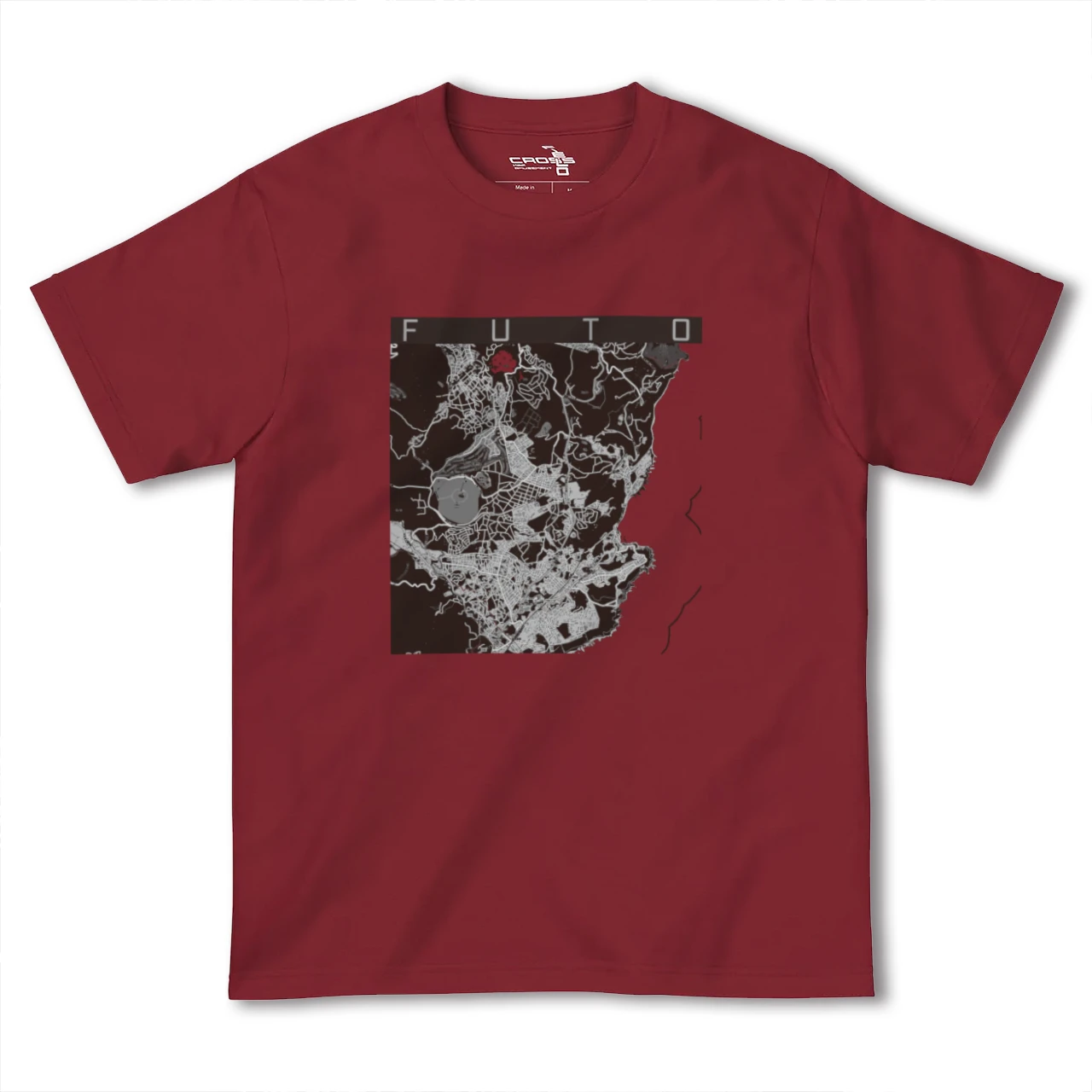 【富戸(静岡県)】地図柄ヘビーウェイトTシャツ