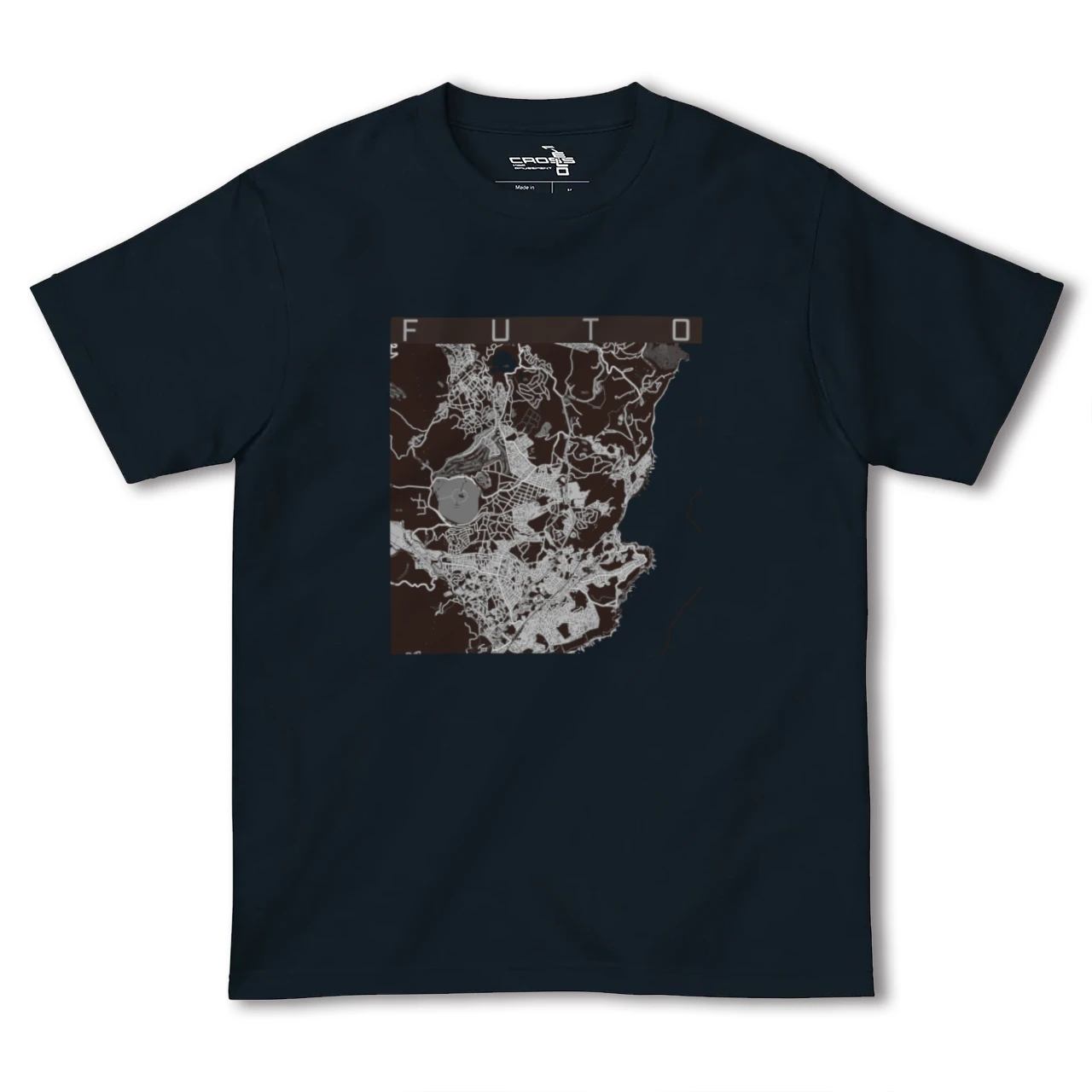 【富戸(静岡県)】地図柄ヘビーウェイトTシャツ