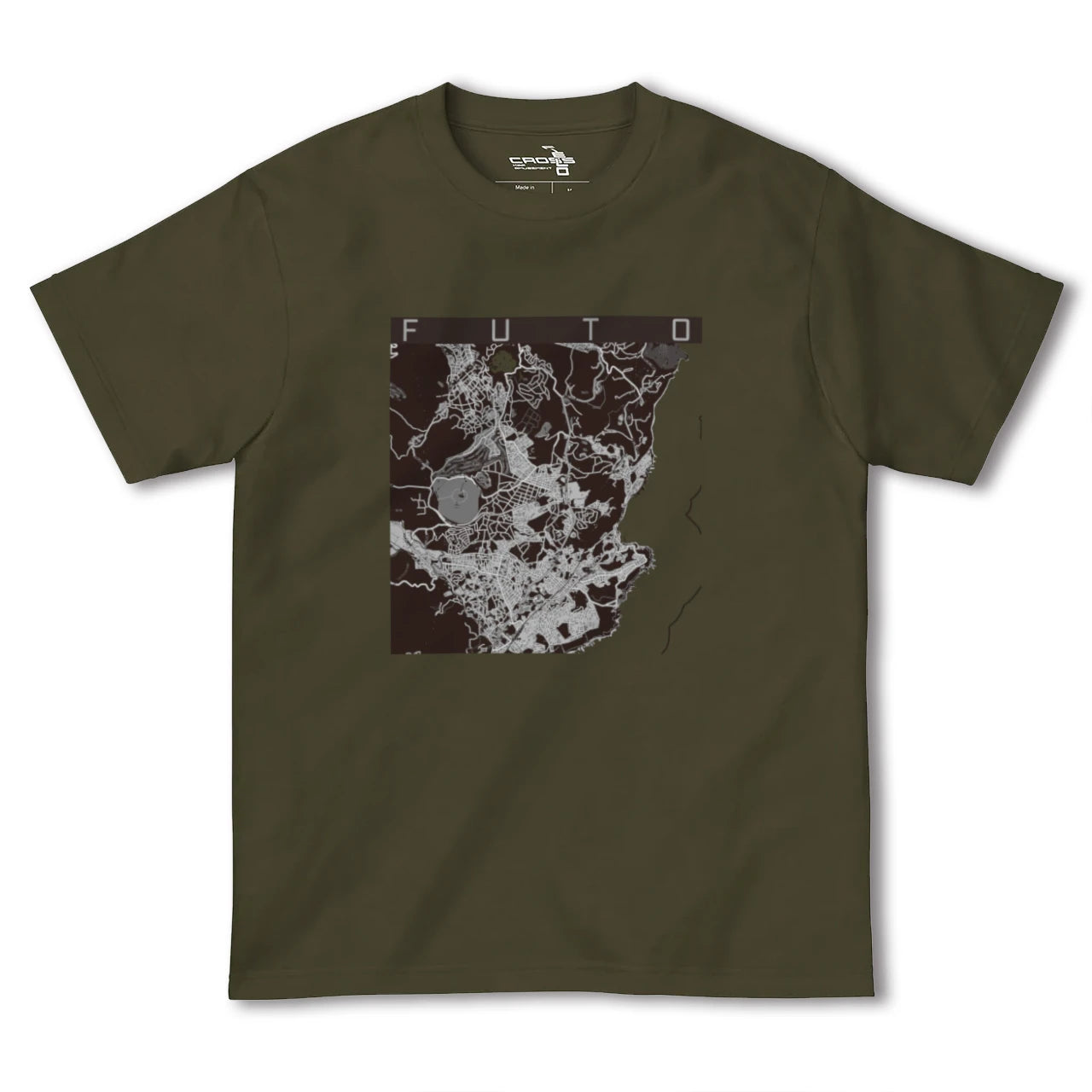 【富戸(静岡県)】地図柄ヘビーウェイトTシャツ