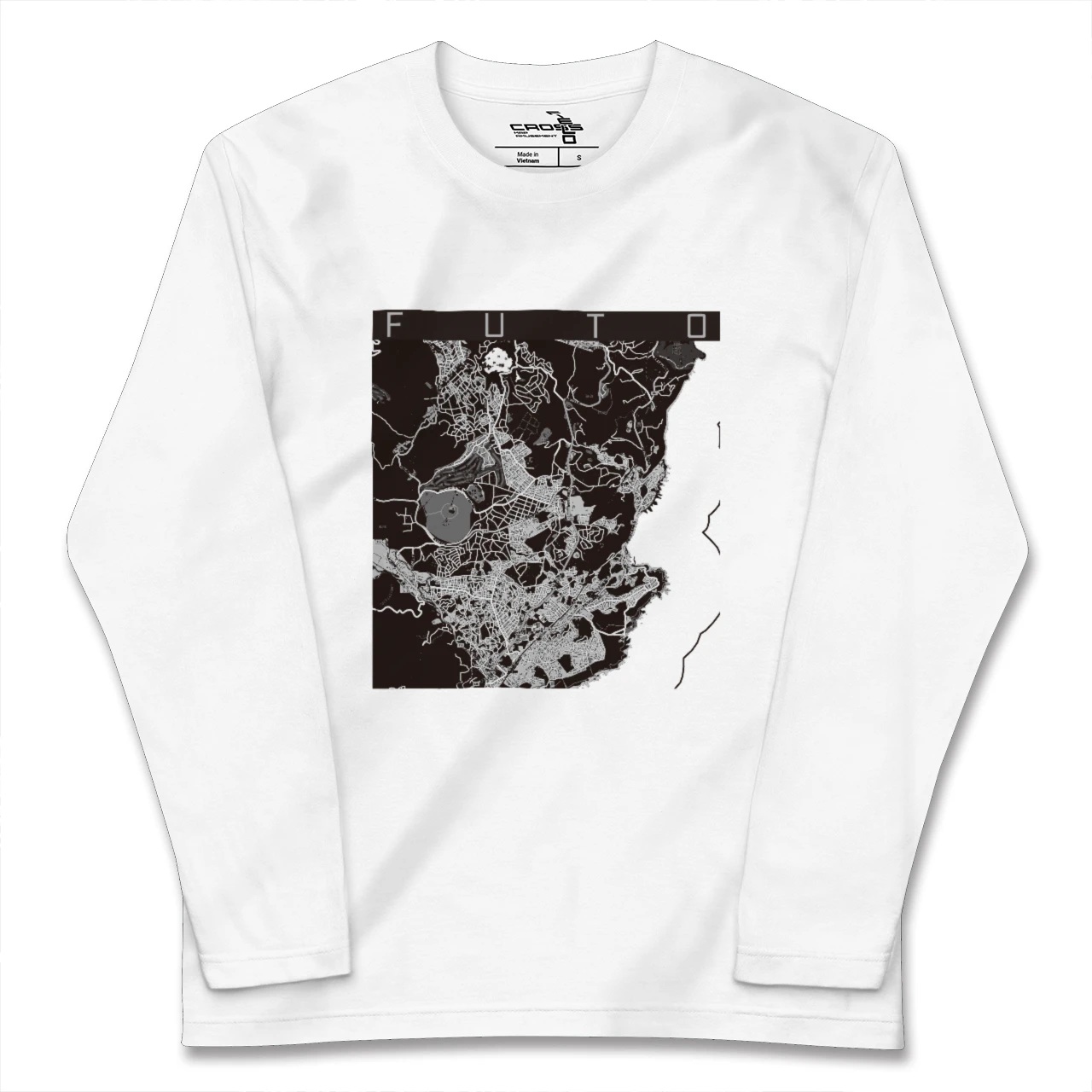 【富戸(静岡県)】地図柄ロングスリーブTシャツ