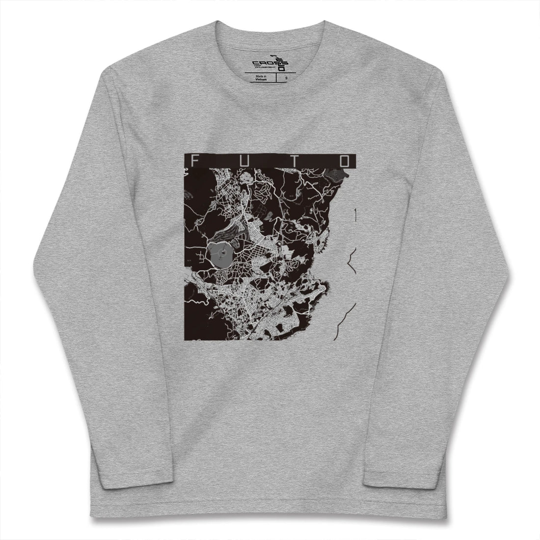 【富戸(静岡県)】地図柄ロングスリーブTシャツ