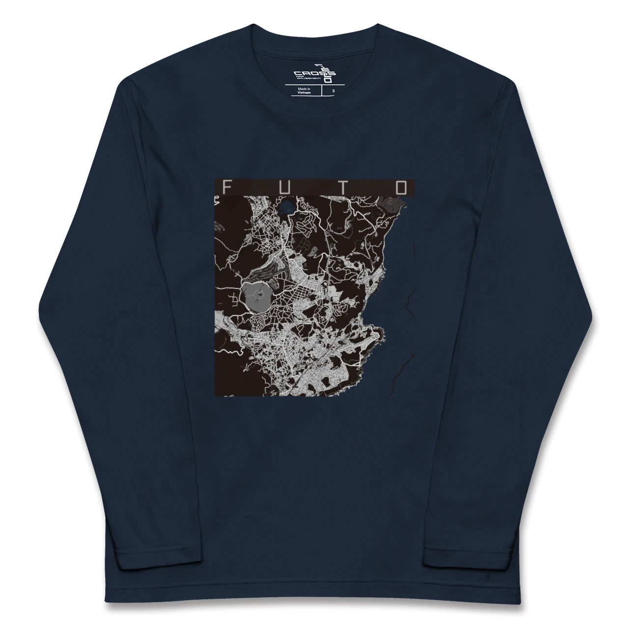 【富戸(静岡県)】地図柄ロングスリーブTシャツ