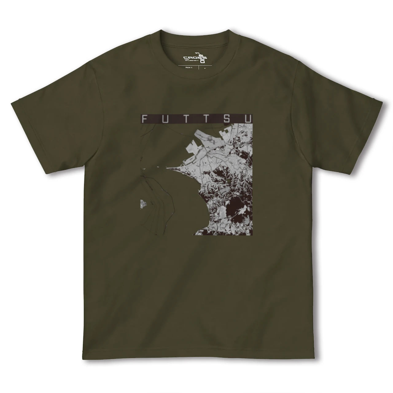 【富津(千葉県)】地図柄ヘビーウェイトTシャツ