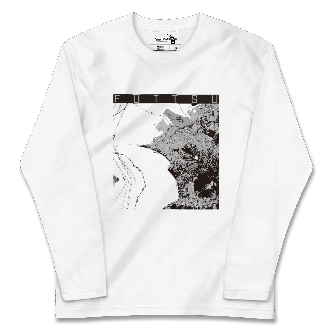 【富津(千葉県)】地図柄ロングスリーブTシャツ