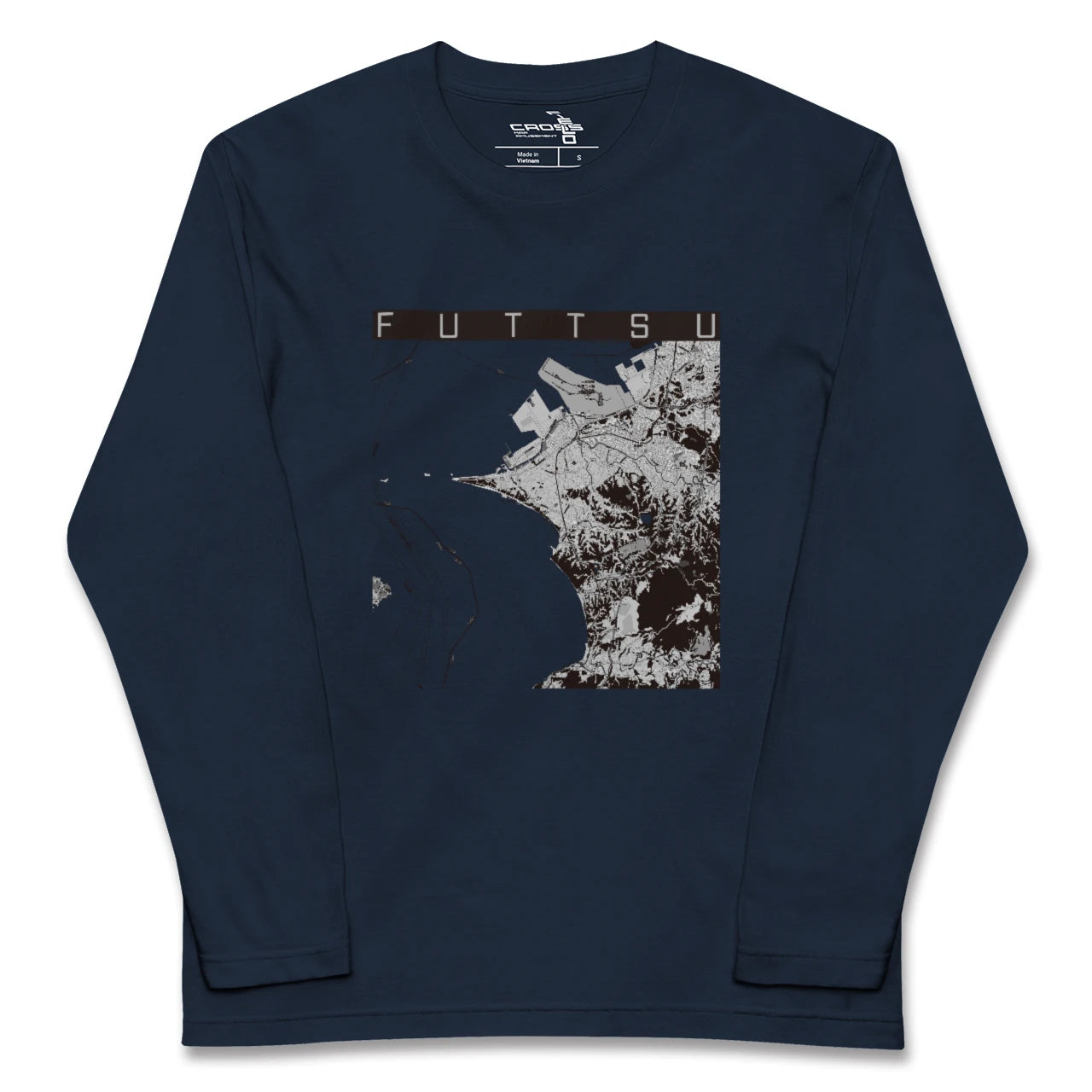 【富津(千葉県)】地図柄ロングスリーブTシャツ