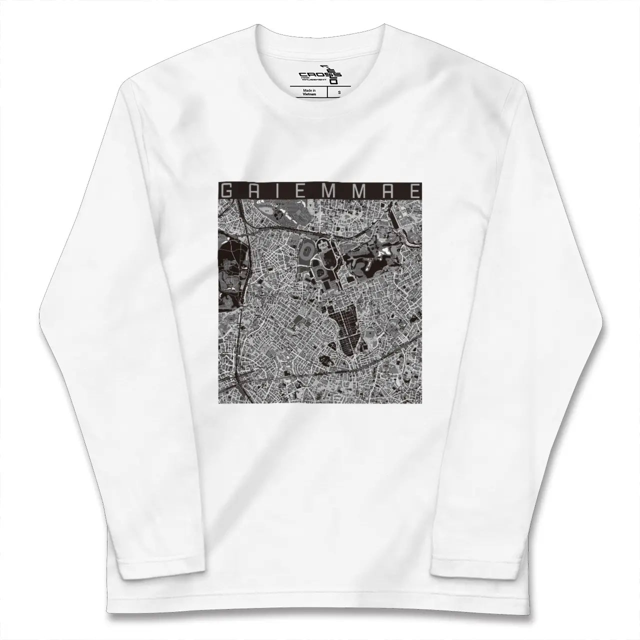 【外苑前(東京都)】地図柄ロングスリーブTシャツ