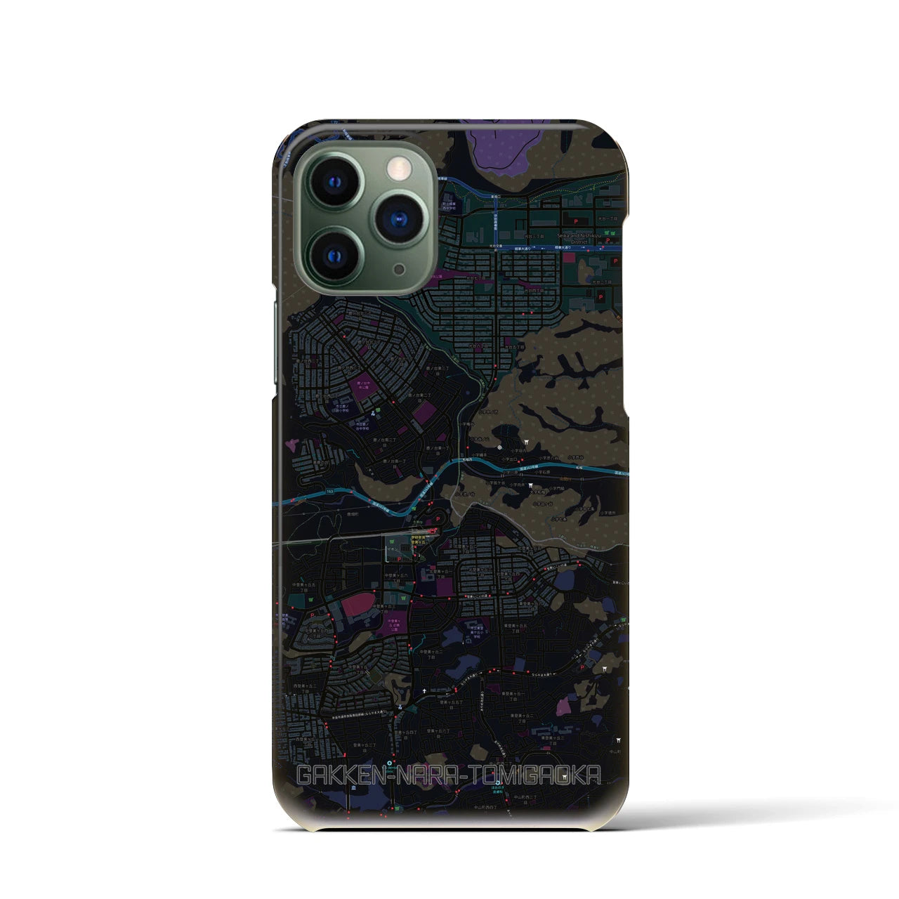 【学研奈良登美ヶ丘(奈良県)】地図柄iPhoneケース(バックカバータイプ)