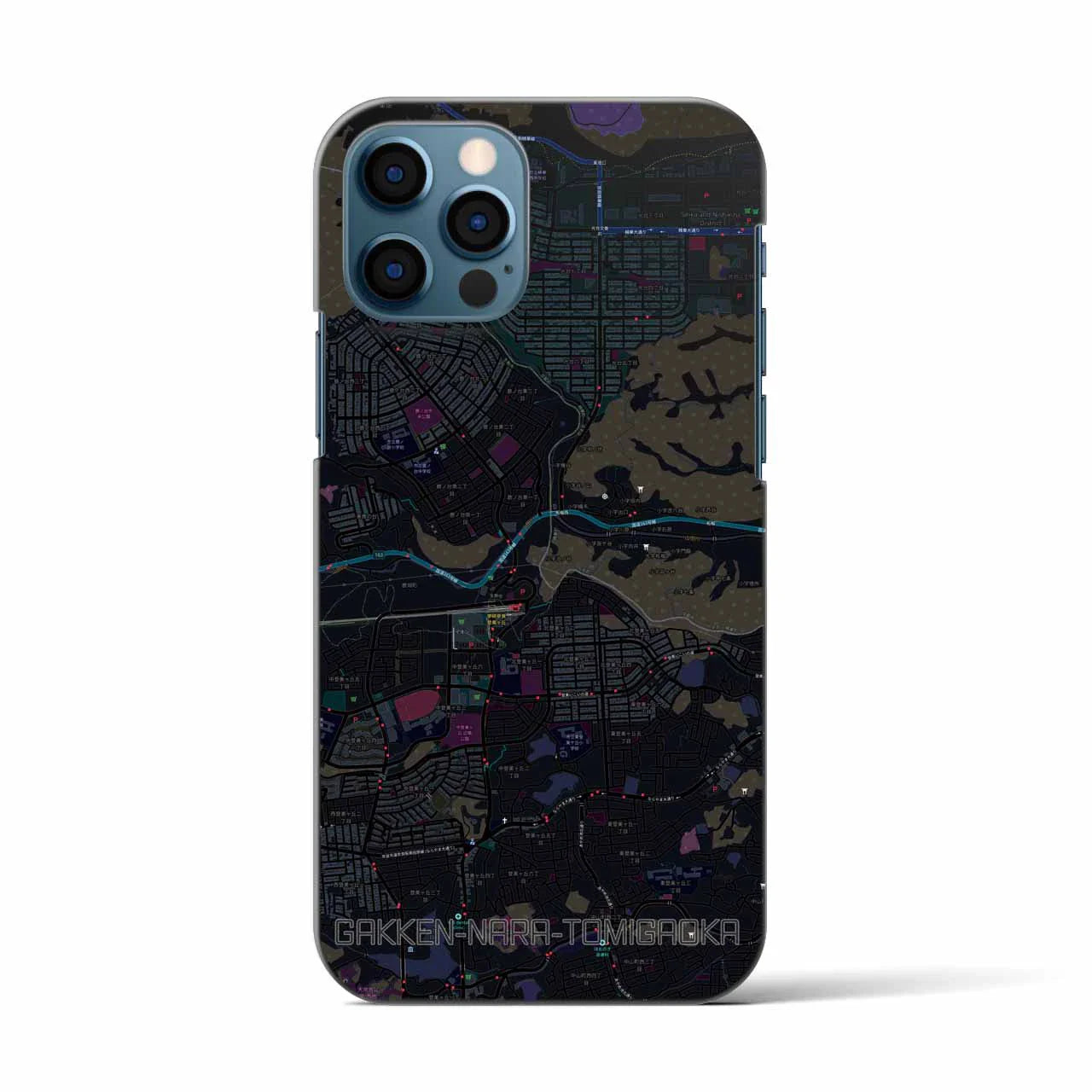 【学研奈良登美ヶ丘(奈良県)】地図柄iPhoneケース(バックカバータイプ)