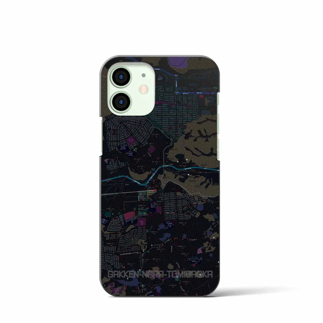 【学研奈良登美ヶ丘(奈良県)】地図柄iPhoneケース(バックカバータイプ)