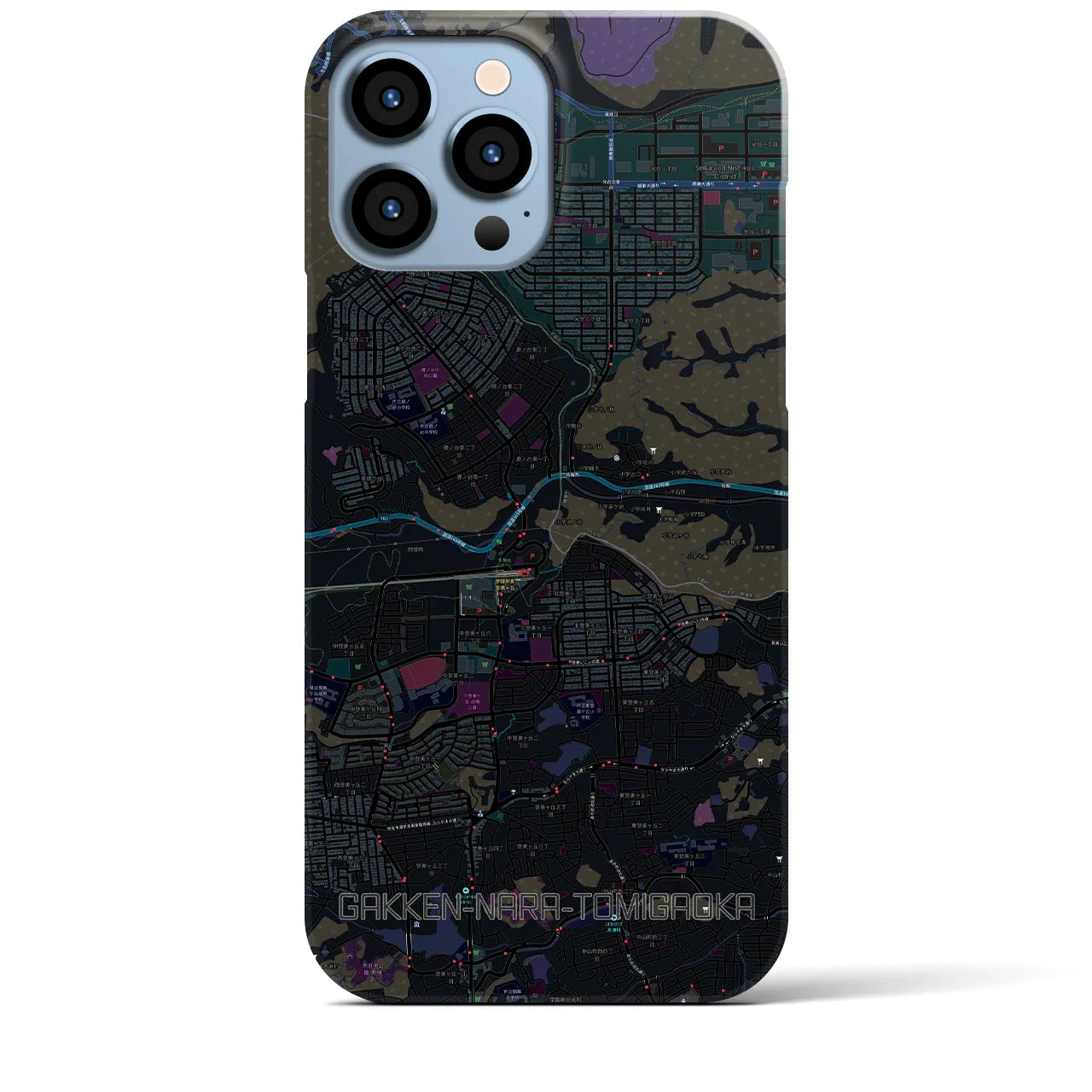 【学研奈良登美ヶ丘(奈良県)】地図柄iPhoneケース(バックカバータイプ)