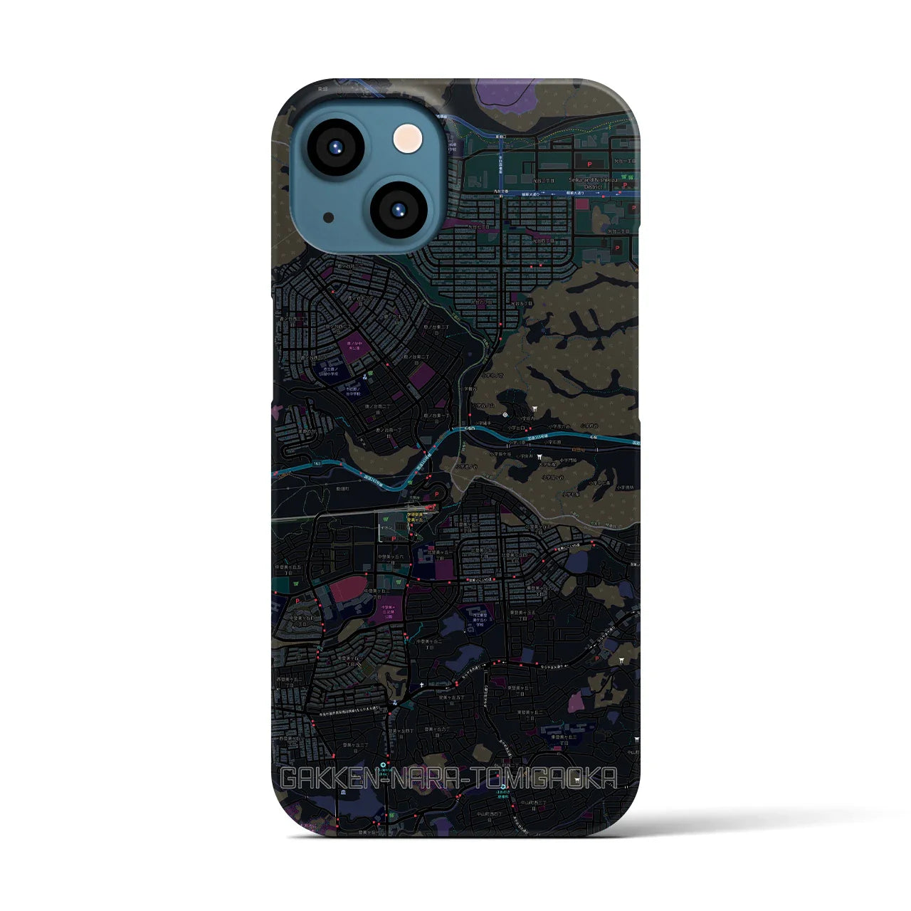 【学研奈良登美ヶ丘(奈良県)】地図柄iPhoneケース(バックカバータイプ)