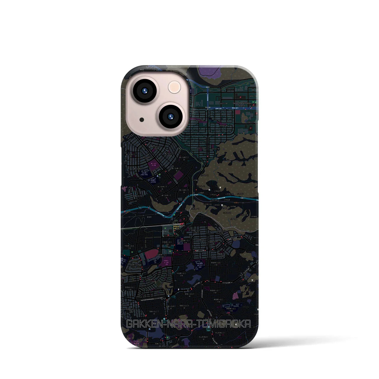 【学研奈良登美ヶ丘(奈良県)】地図柄iPhoneケース(バックカバータイプ)