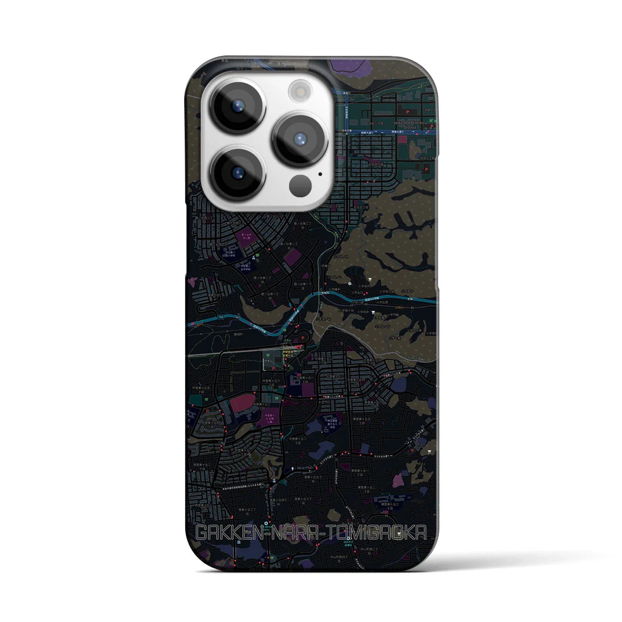 【学研奈良登美ヶ丘(奈良県)】地図柄iPhoneケース(バックカバータイプ)