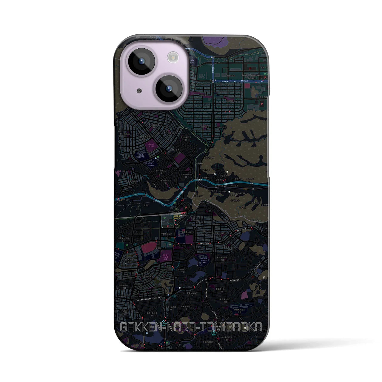 【学研奈良登美ヶ丘(奈良県)】地図柄iPhoneケース(バックカバータイプ)