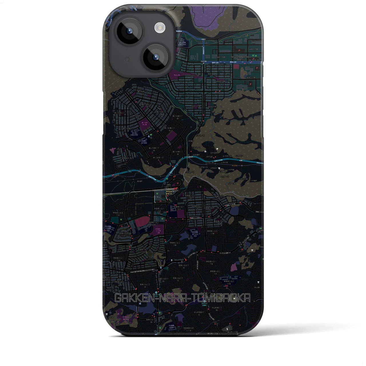 【学研奈良登美ヶ丘(奈良県)】地図柄iPhoneケース(バックカバータイプ)