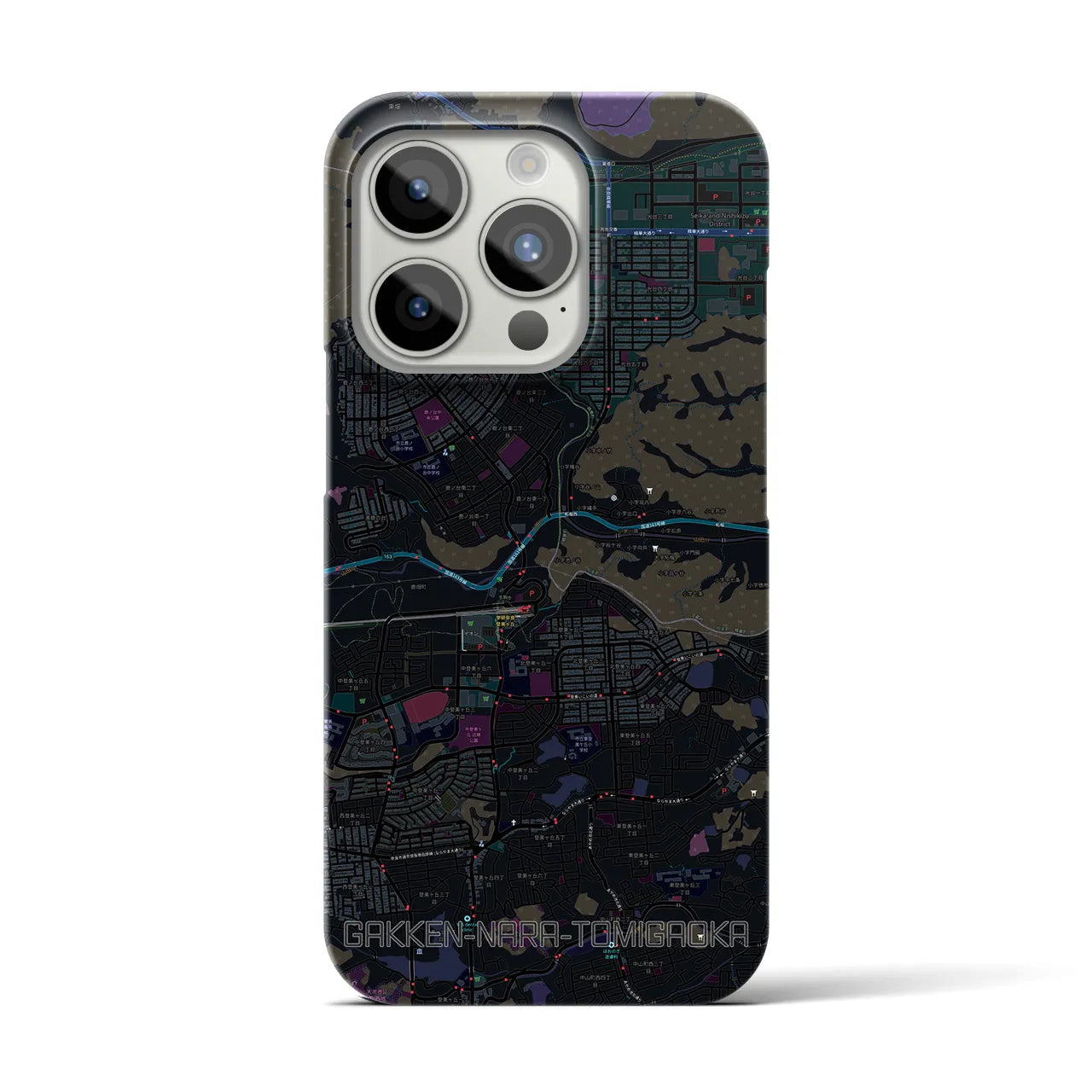 【学研奈良登美ヶ丘(奈良県)】地図柄iPhoneケース(バックカバータイプ)