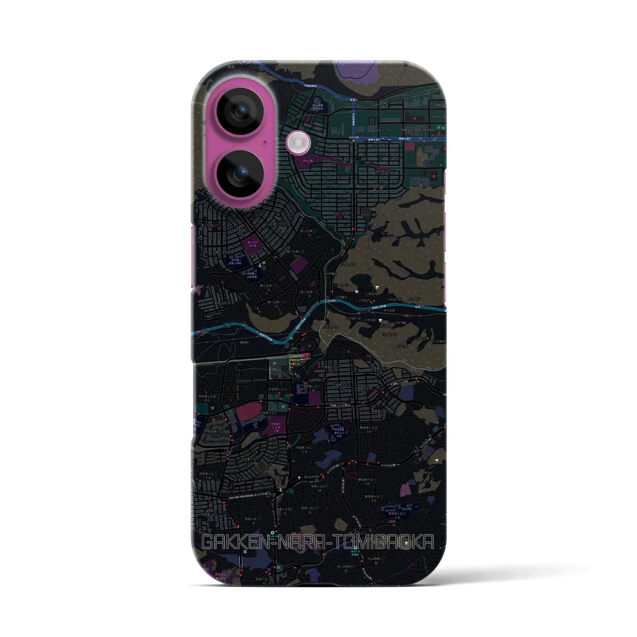 【学研奈良登美ヶ丘(奈良県)】地図柄iPhoneケース(バックカバータイプ)