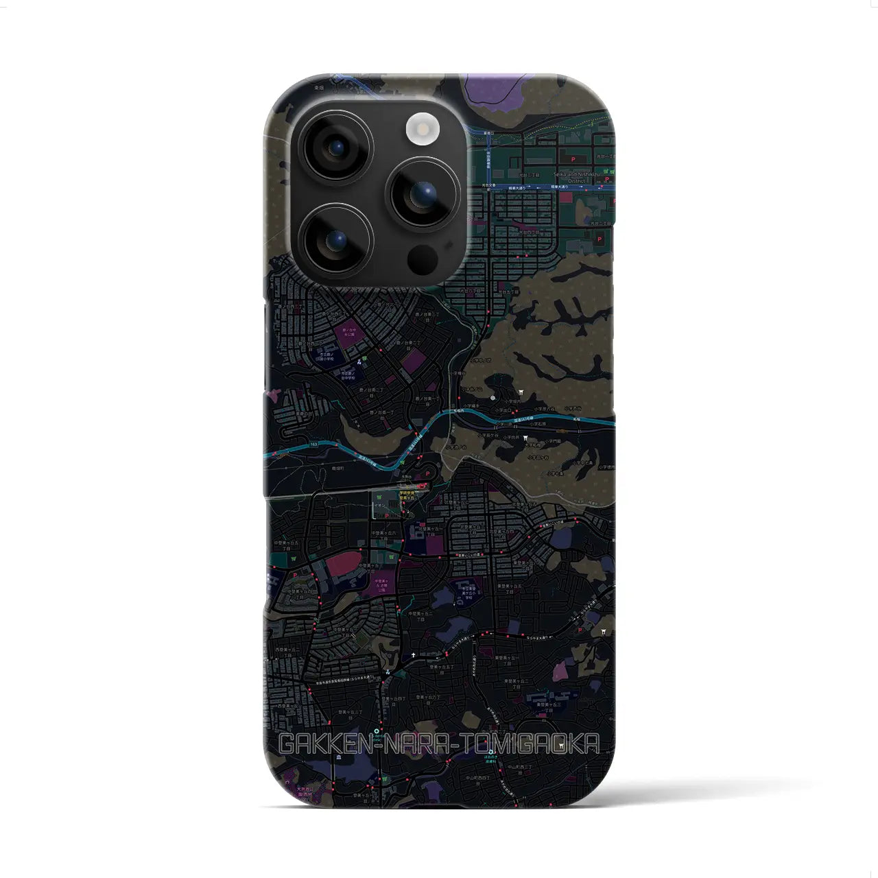 【学研奈良登美ヶ丘(奈良県)】地図柄iPhoneケース(バックカバータイプ)