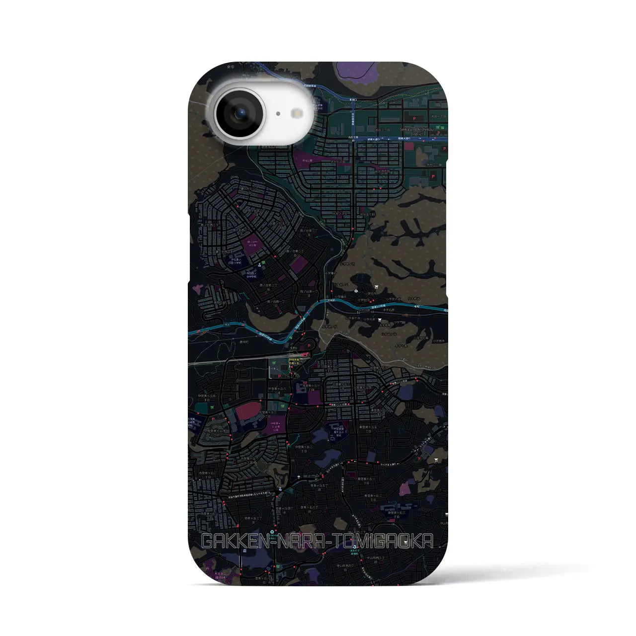 【学研奈良登美ヶ丘(奈良県)】地図柄iPhoneケース(バックカバータイプ)